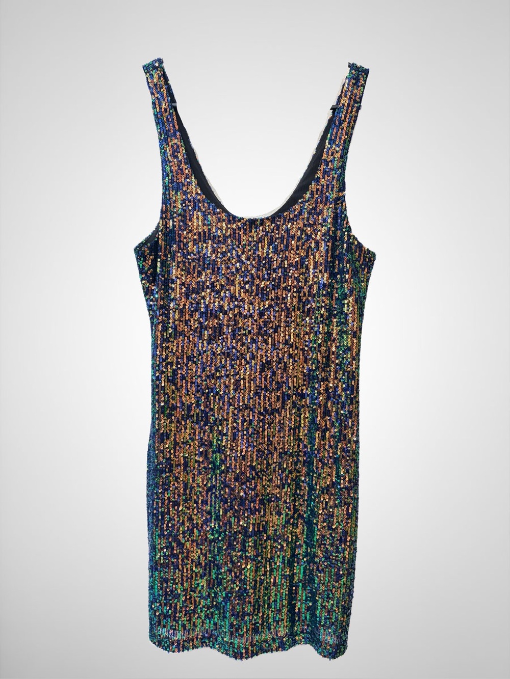 NWT Topshop Multicolor Sequin Tank Mini Dress